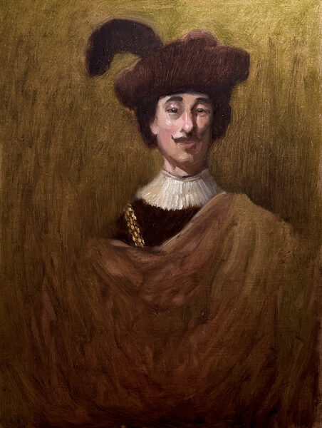 Study after Jacob Backer. 30 × 40 cm. Oil on panel. 2026