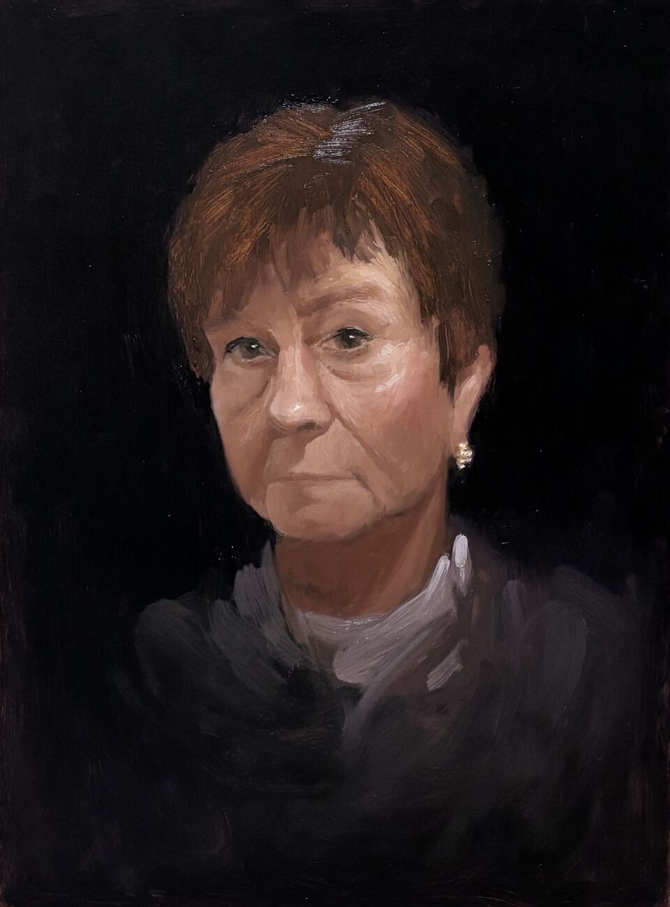 Mother. 30 × 40 cm. Oil on panel. 2026